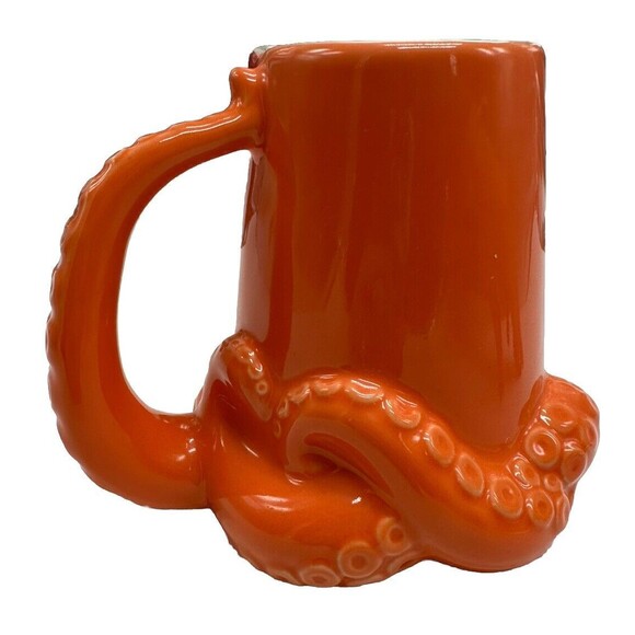 Finding Nemo Finding Dory Octopus Hank Mug Pixar 16 Oz 3D Orange - Picture 3 of 10